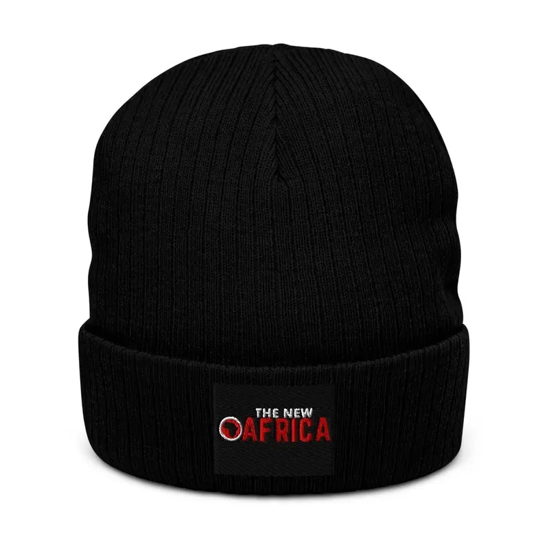 The New Africa Ribbed Knit Beanie 